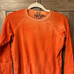 Free City Orange Long Sleeve Sweatshirt